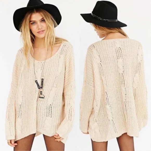 Urban Outfitters Sweaters - UNIF X Urban Outfitters Tan Oversized Sweater